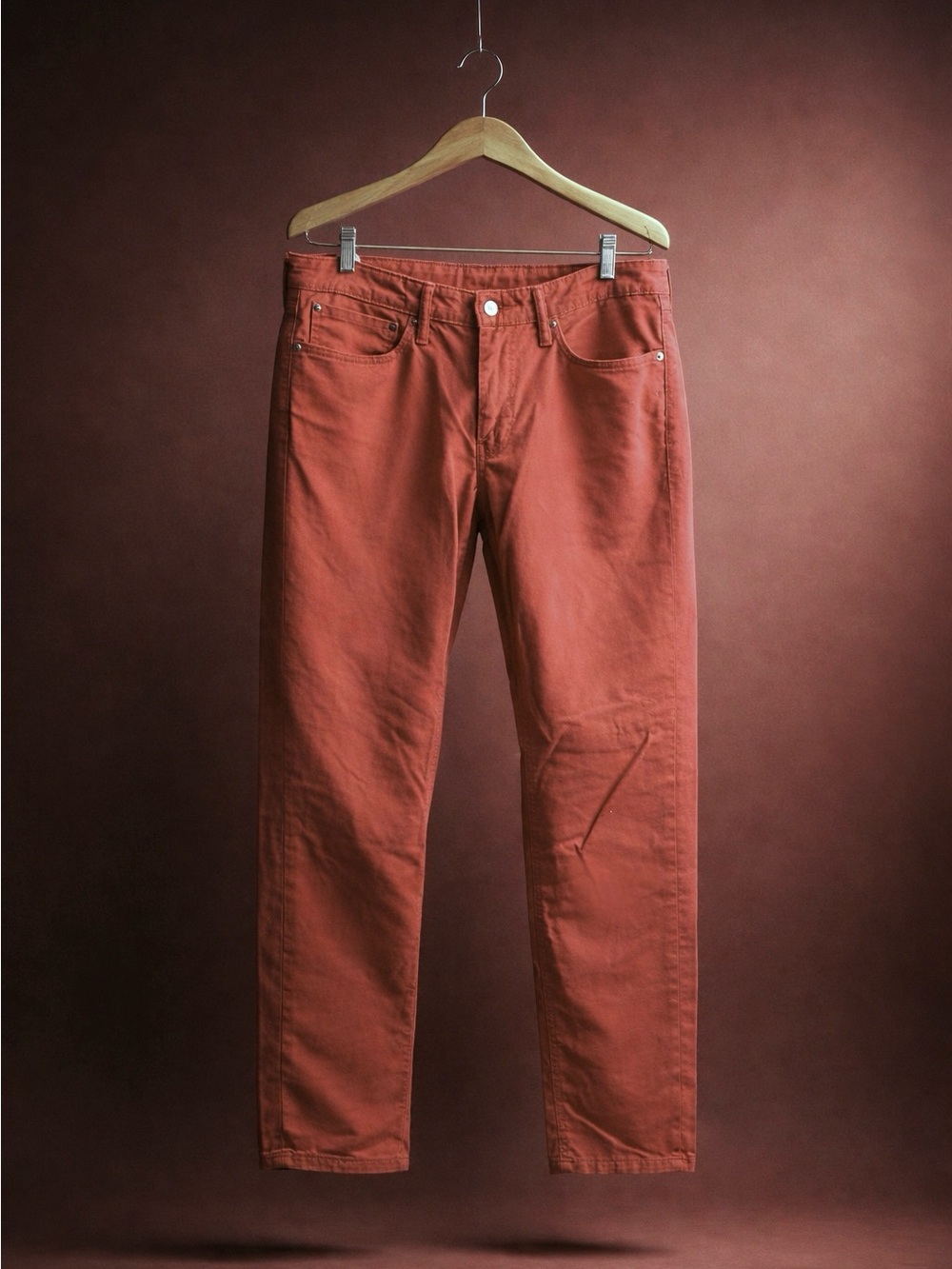 Levi's Men's Bootcut Jeans in Rust Orange